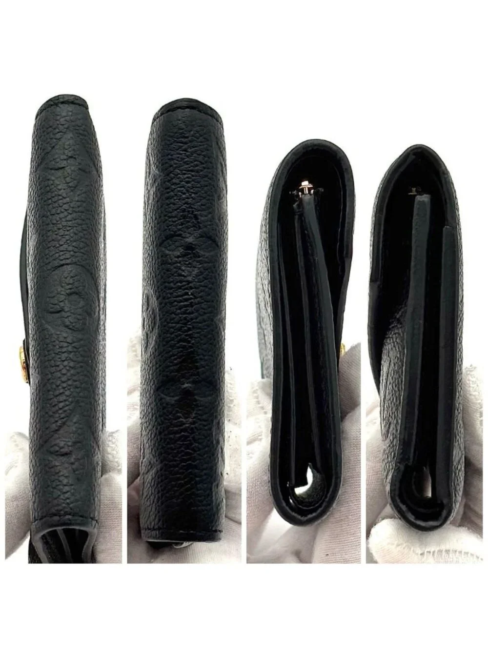 Louis Vuitton Wallet Monogram Empreinte Victorine Black